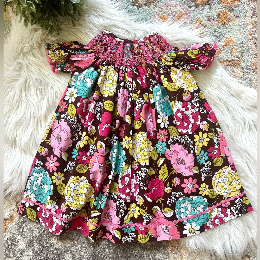Smocked Dress with Ric-Rac Trim (24 Months)